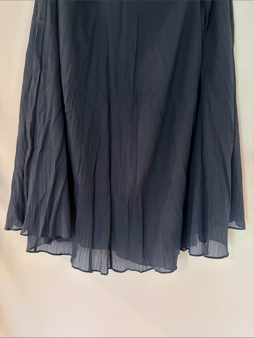 Poetry 100% Cotton NWT Navy Maxi Skirt with Flowing Tiered Silhouette -Sz 18 - Picture 2 of 8